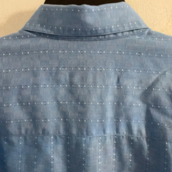 Robert Graham Fully Embroidered Light Blue Designer Dress Shirt Mens 2XLT TALL - Picture 14 of 16